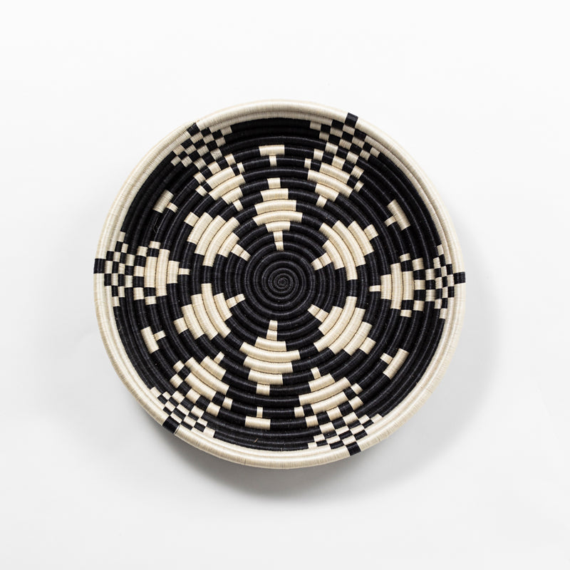 African Sisal Woven Bowls - Kaleidoscope