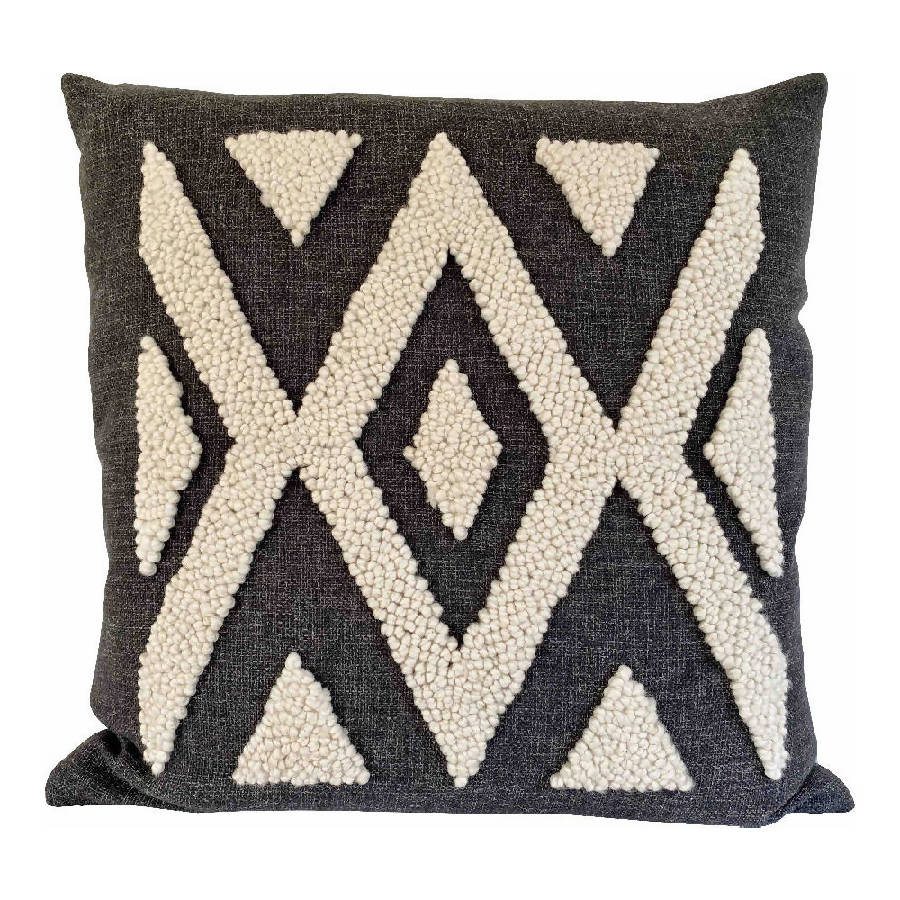 Punch Needle Ndebele Pillow