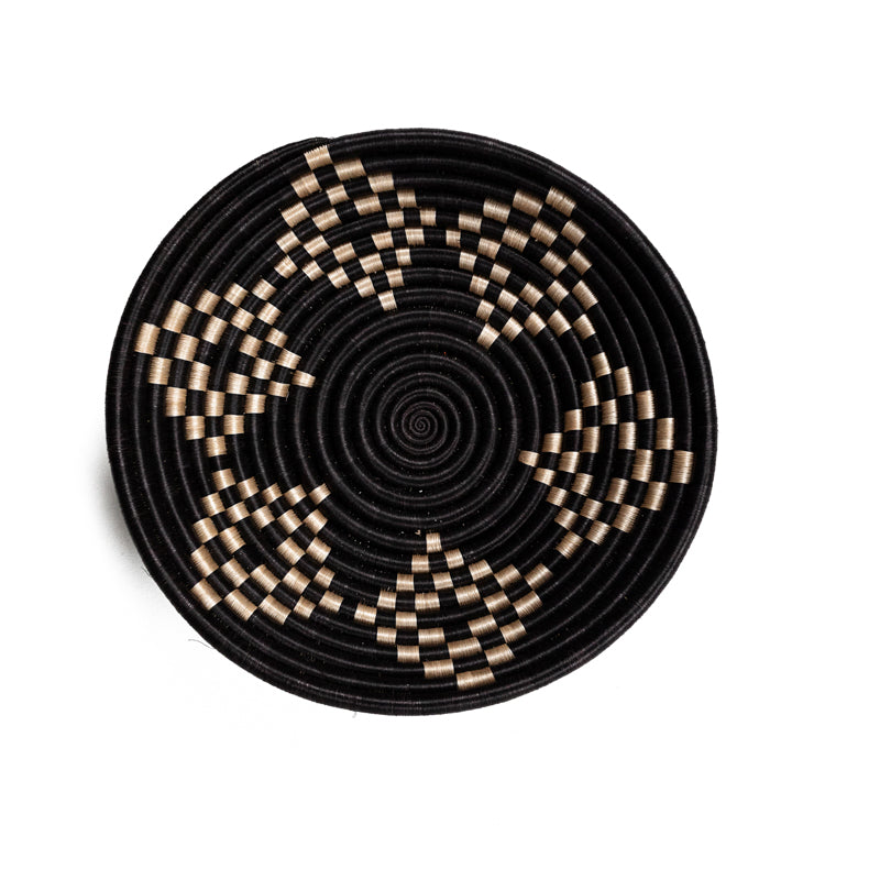 Bariku - Black &amp; Tea Woven Bowls