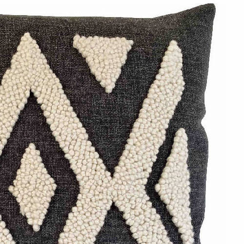 Punch Needle Ndebele Pillow